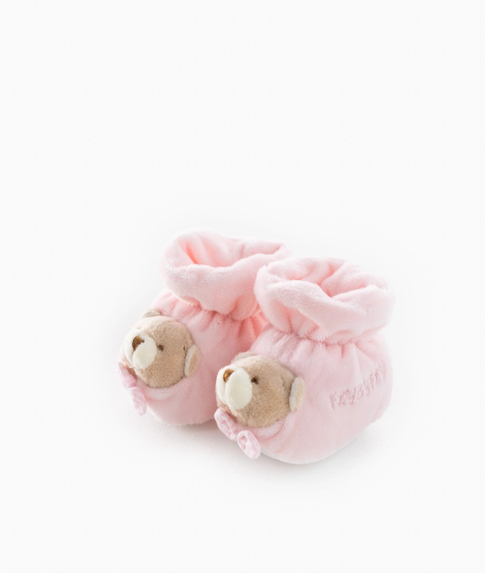 Bear Baby Booties | Pink