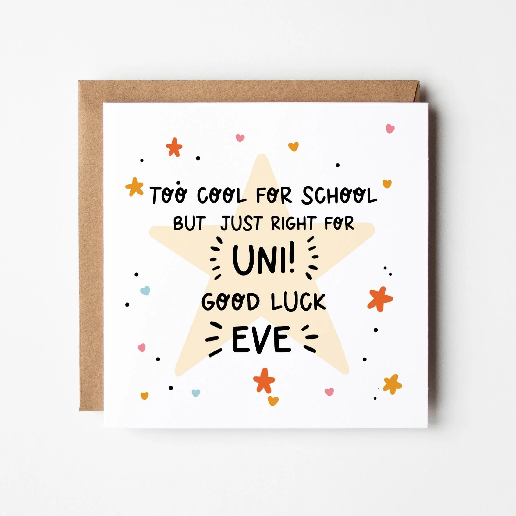 Going to University Good Luck Card ? Personalised Good Luck at Uni Card ? Starting University Card ?