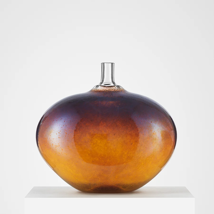 Beans Golden Brown Glass Art