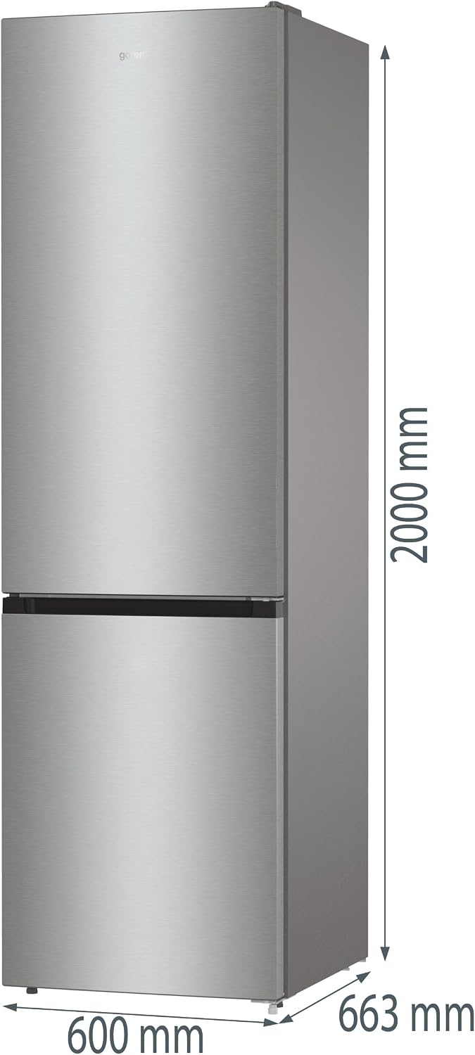Gorenje Kühl- Gefrierkombination NRC620BSXL4, 361 Liter, Energieklasse B, ConvertZeroZone, ConvertActive, CrispZone, LED Light, No Frost Plus