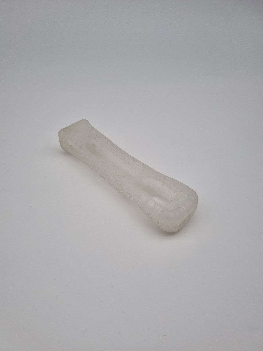 Beschermrubber WiiMote wit transparant groot