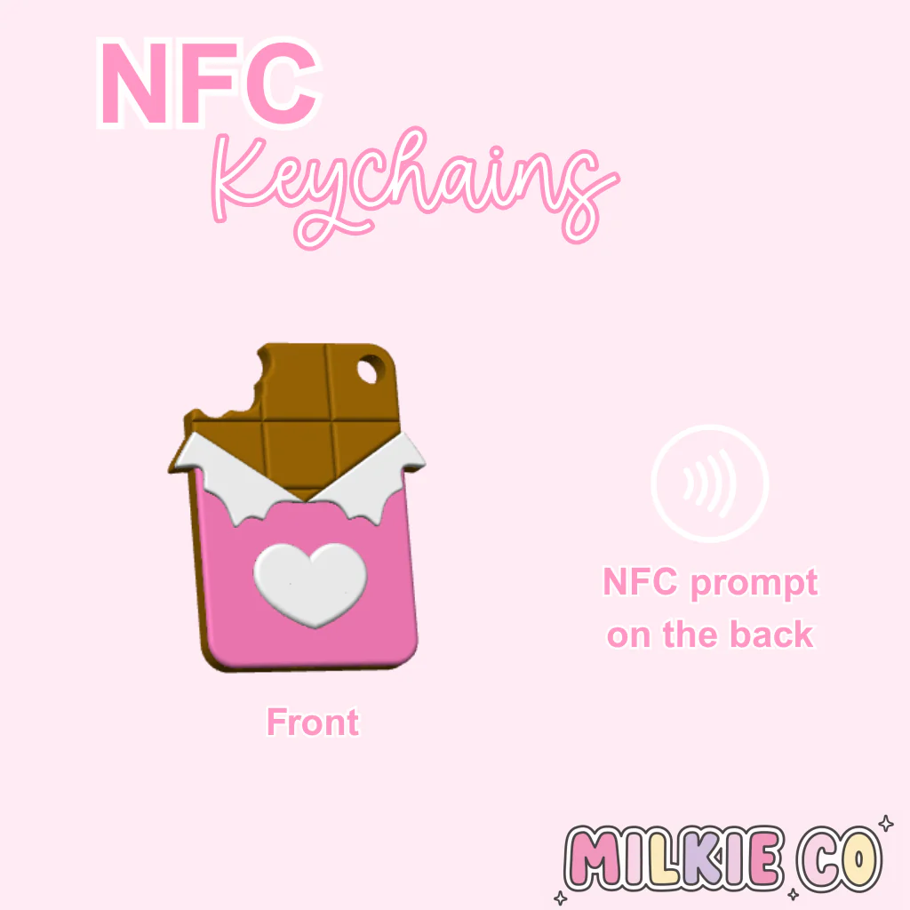 Chocolate NFC Keychain
