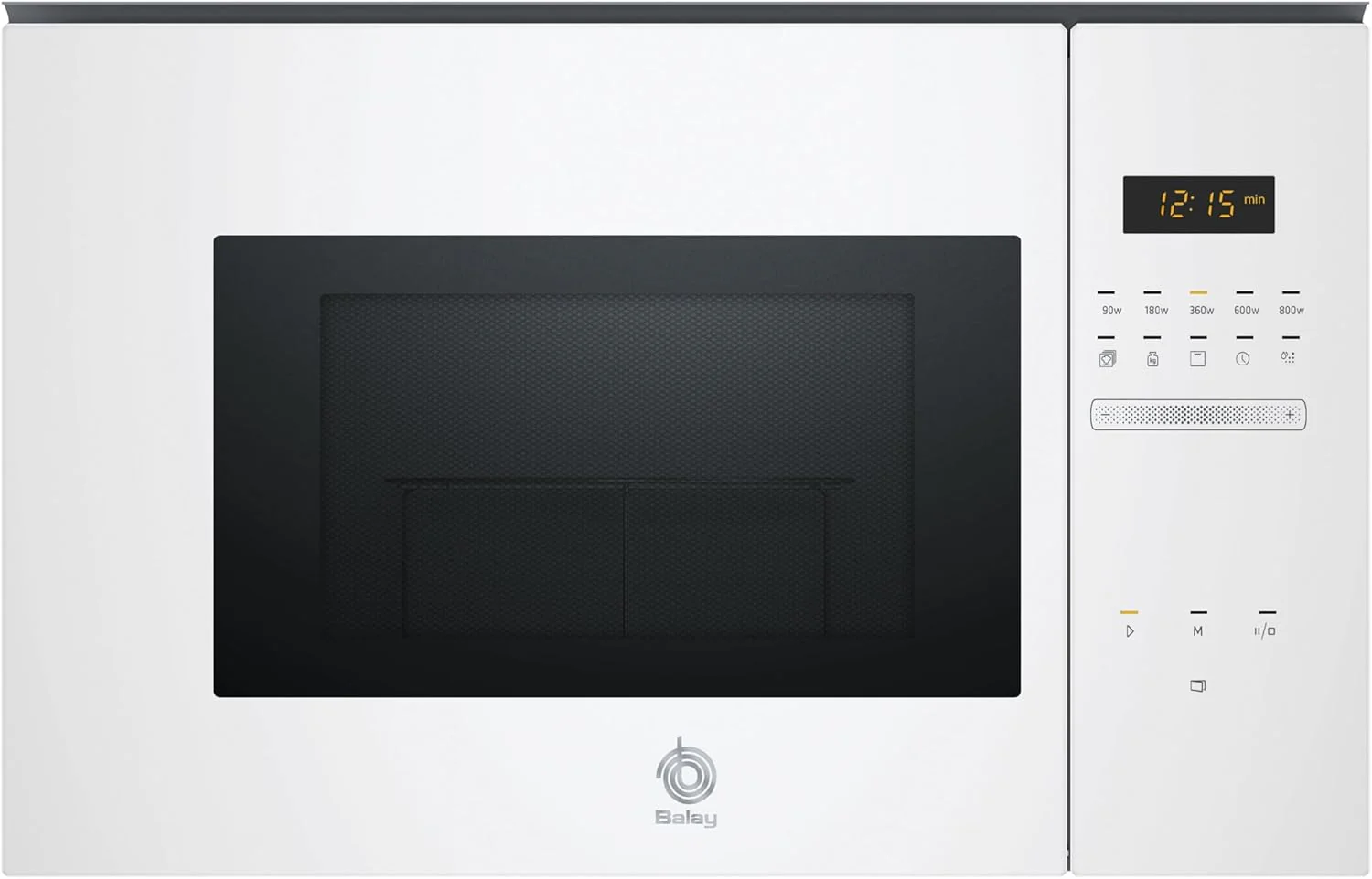 Balay 3CG5172N2 - Microwave, Electronic, Frameless Built-in, 38 cm, 20 l, 5 F, Aqualisis, Left Side Ap, 8 Recipes, Turntable 10