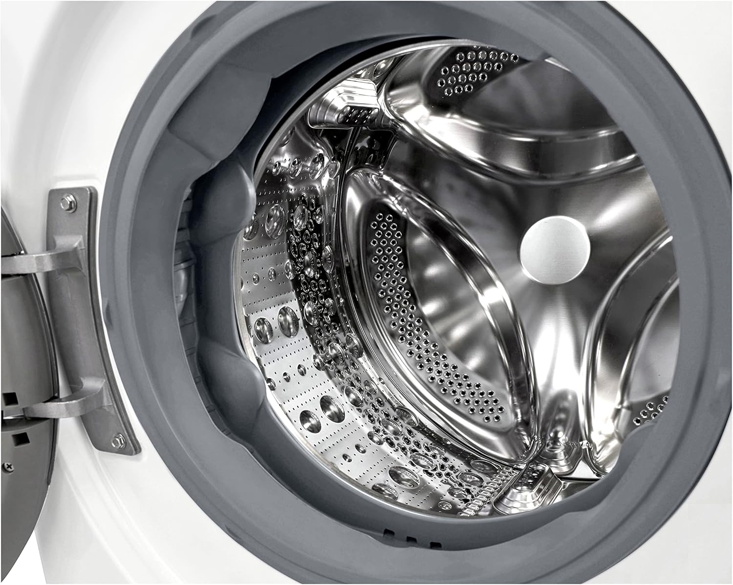 LG F4WV7080, Klasse A, Frontlader-Waschmaschine 8 kg, 1400 U/Min, AI Direct Drive, Wi-Fi, Tiefenreinigung mit Dampf, Große Kapazität, TRIPLE A, Außentür aus Sicherheitsglas, 62 x 60 x 85 cm ꟷ Weiß