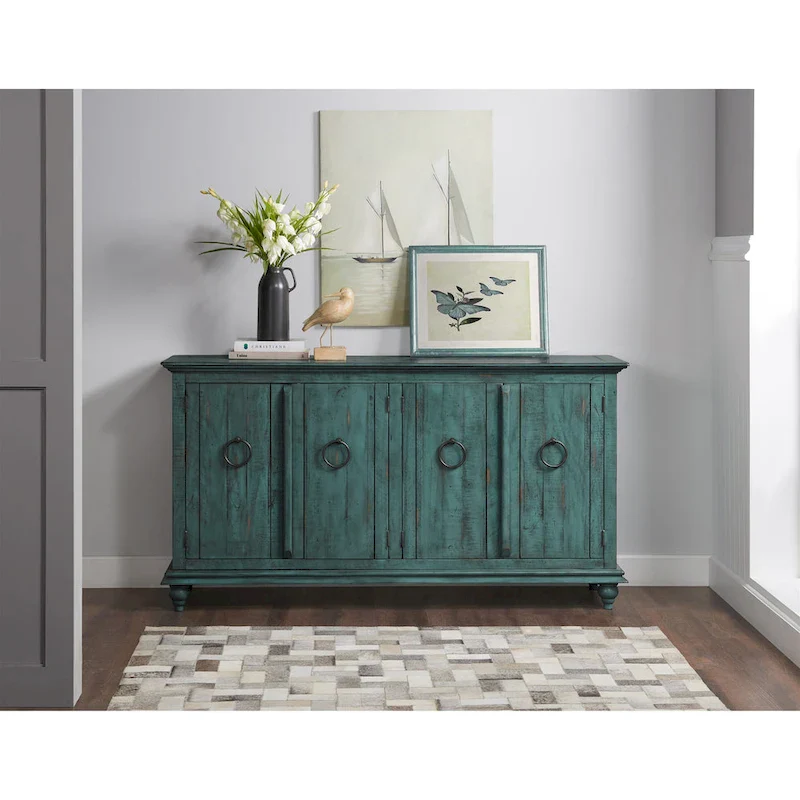 Garden District Solid Wood 65 TV Stand Console