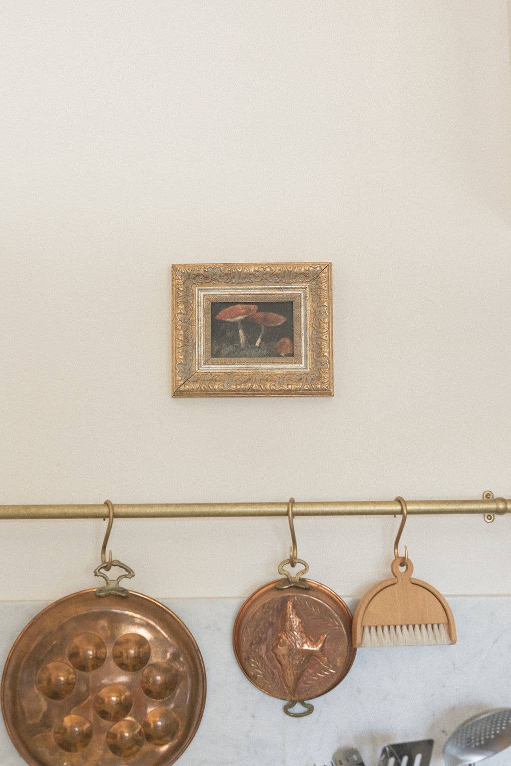 Vintage Mushrooms Framed Antique Inspired Art