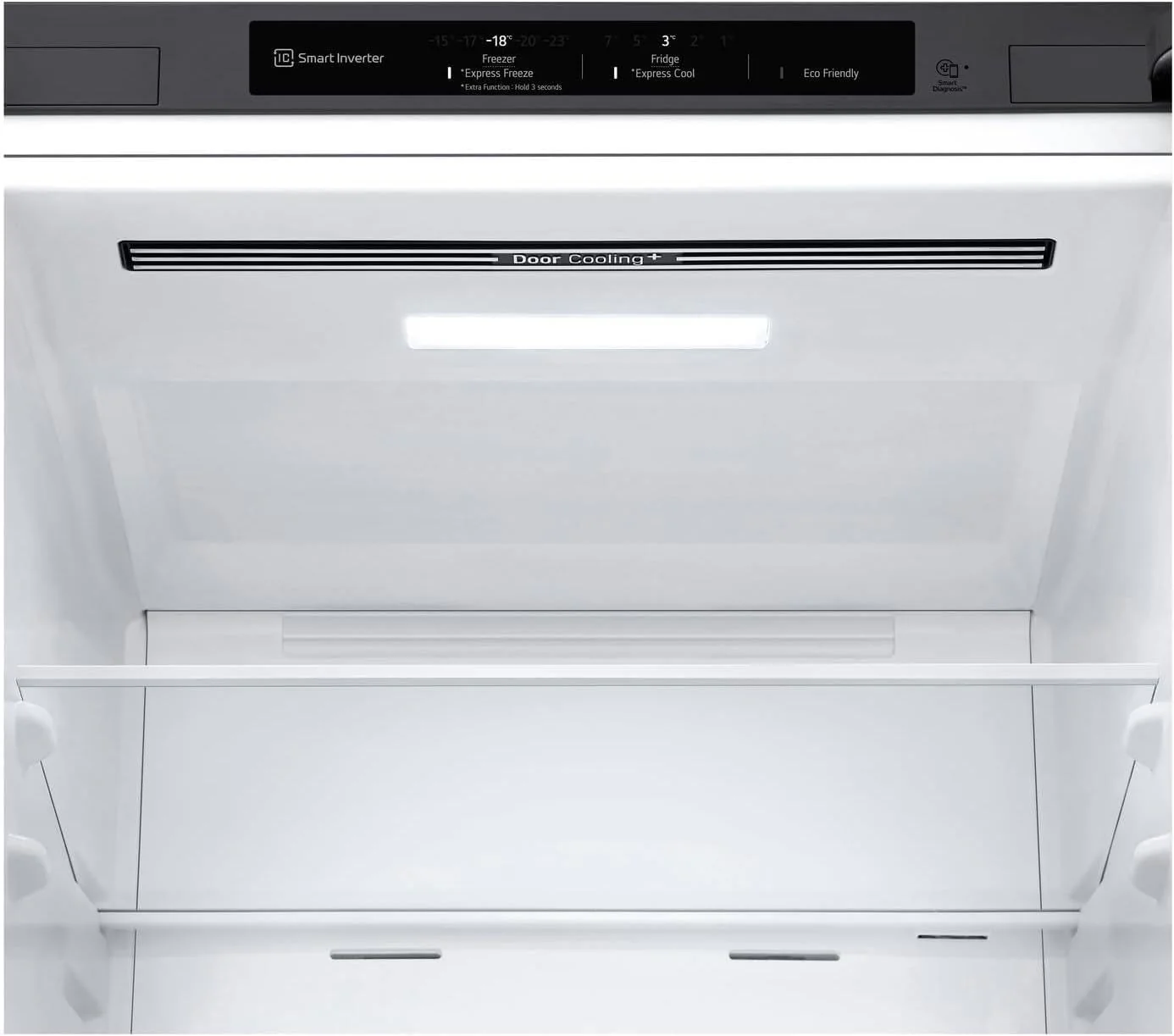 LG GBV22NCCEP Kühl-/Gefrierkombination – Smart Inverter Compressor, Total No Frost, Modern Flat Door Design, Matt Schwarz Metallic, Energieeffizienz A