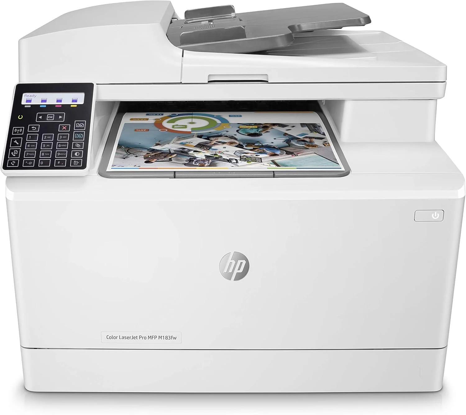 Stampante laser multifunzione a colori HP Color LaserJet Pro MFP 3302fdwg, Fax, Stampa automatica fronte/retro, Touchscreen, Wi-Fi, Ethernet, USB, HP Wolf Pro Security