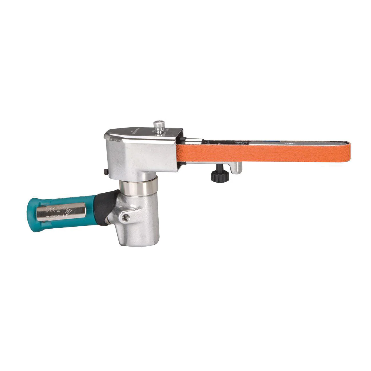 Dynabrade Dynafile 15401  ~  Dynafile III Abrasive Belt Tool .7 Hp 7 Degree Offset 20000 Rpm Front Exhaust 5/8 Inch 3/4X20-1/2 Belts