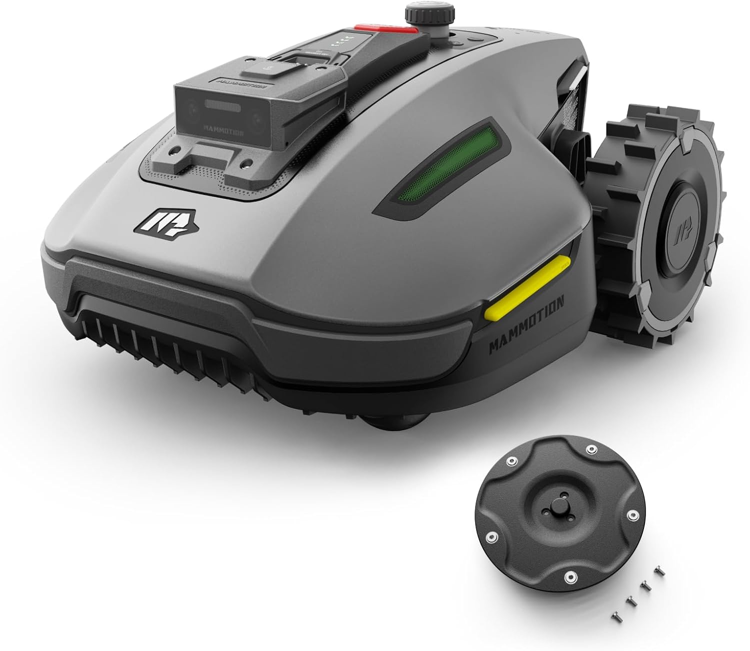 MAMMOTION YUKA Mini 700 Robot Tondeuse sans Fil Périphérique, NetRTK+Vision, Aucune Antenne RTK Requise, Jusqu'à 700 m², Pente à 50%, Cartographie Automatique, avec Module 4G