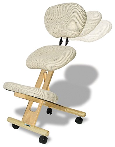cinius Sedia ergonomica con Schienale, Varie colorazioni (Naturale), telaio in legno : Amazon.it: Casa e cucina