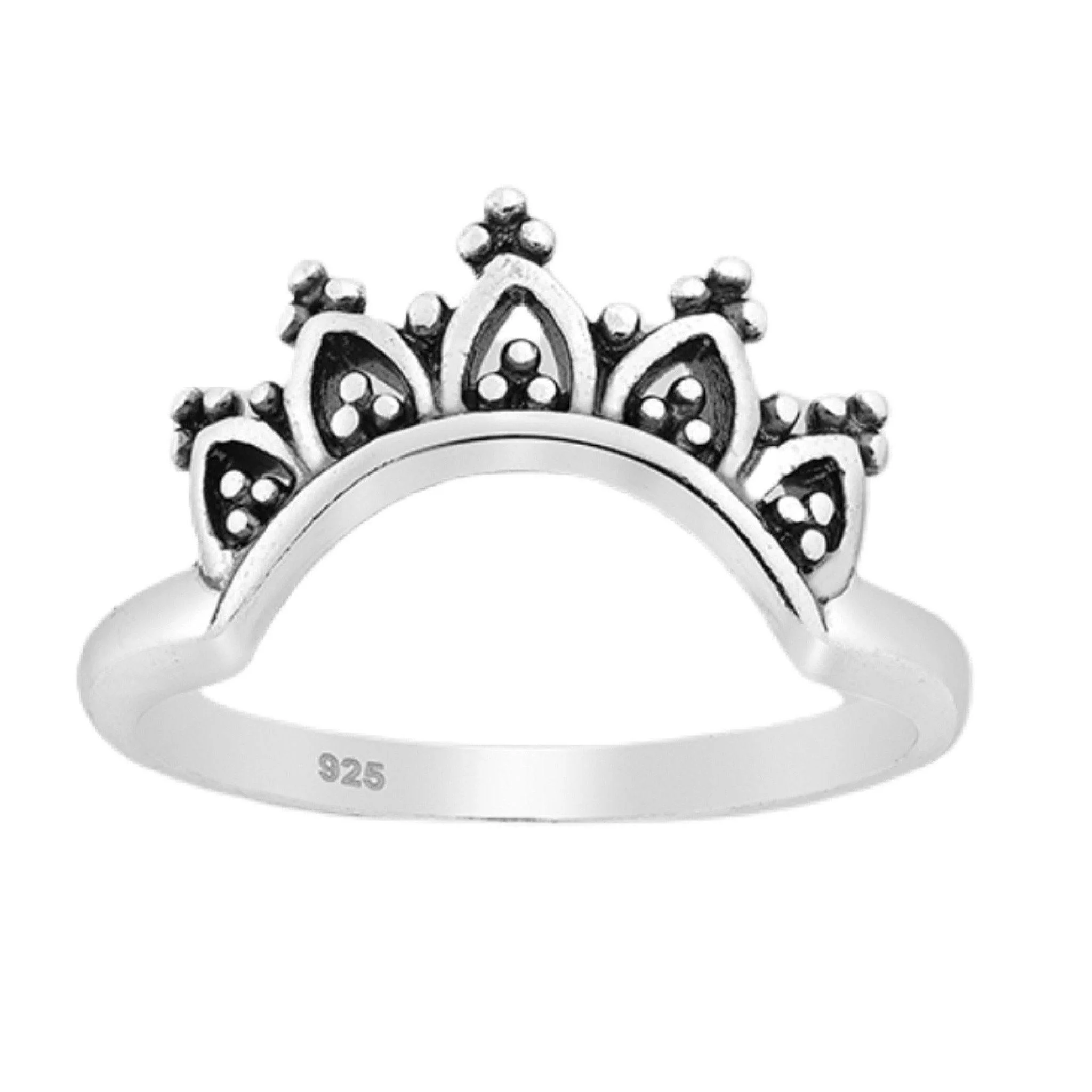 Laihas Handcrafted Romantic Crescent Boho Ring Ass sizes