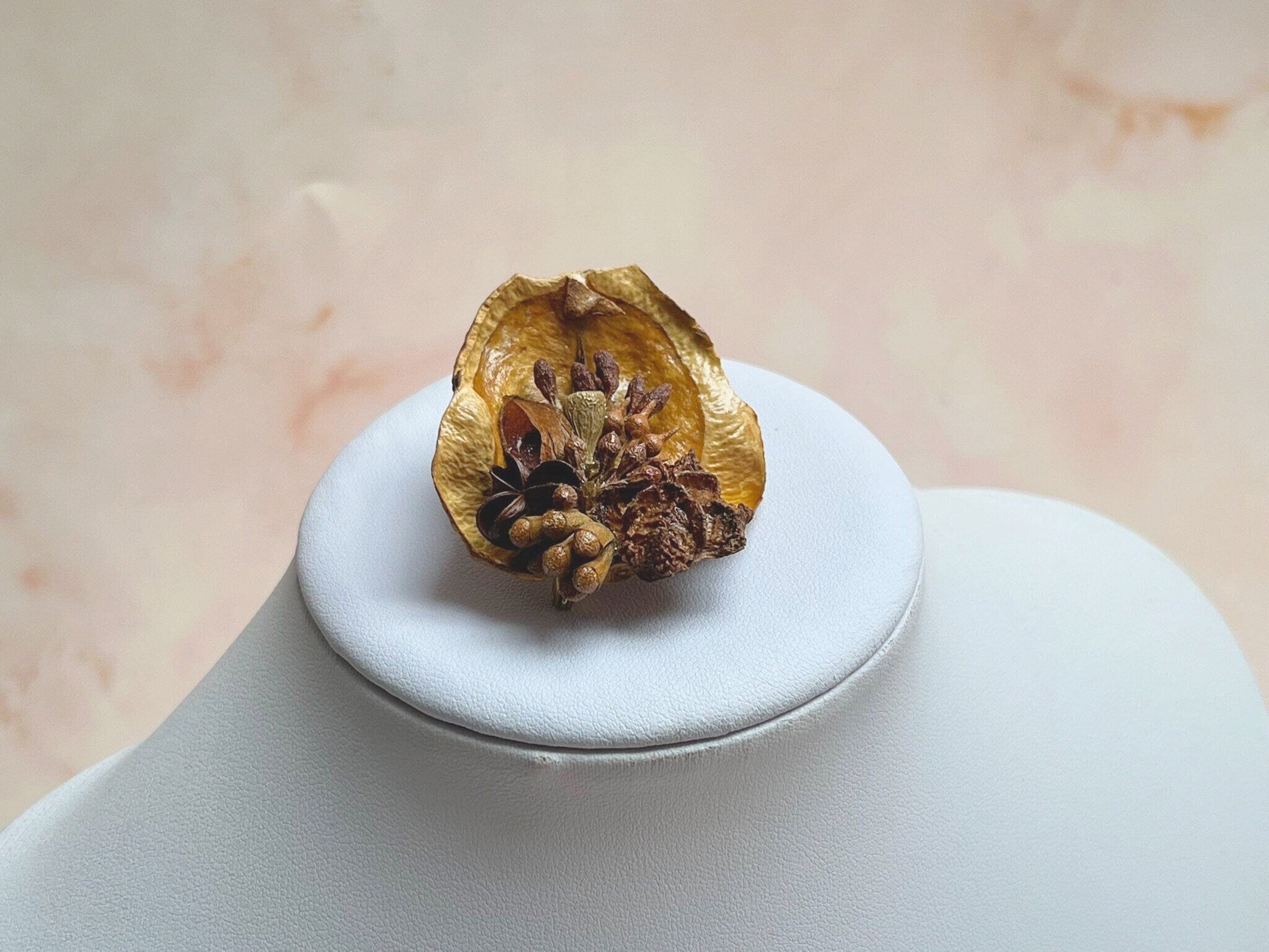 1960s Autumn Leaf Brooch