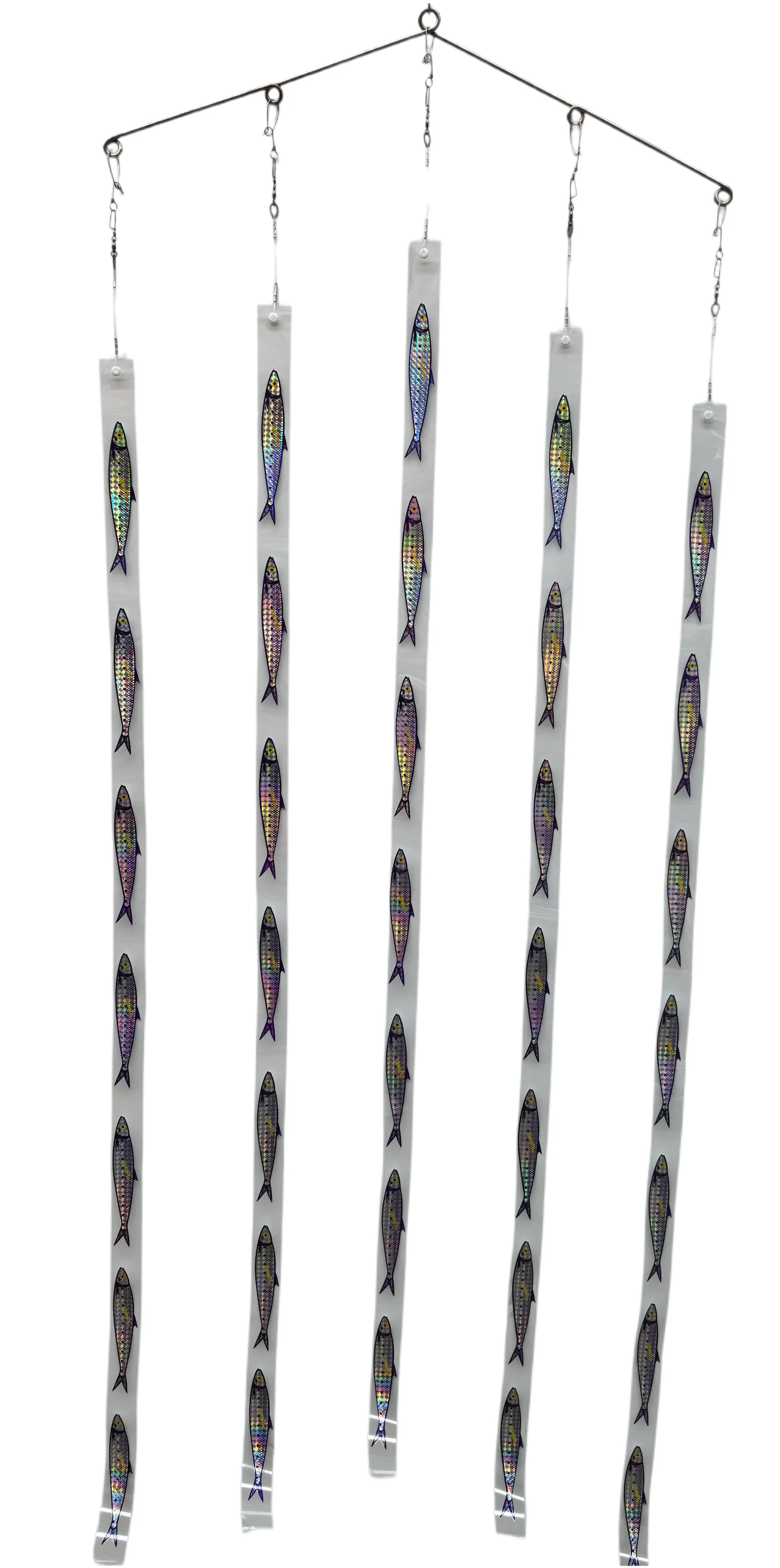 MASTERPRO Sardine Teaser Strips �?5 Strip Bait Ball System (35 Sardines) Simulates Real Bait School on Surface