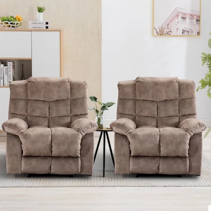 Manual Ergonomic Overstuffed Recliner Chair