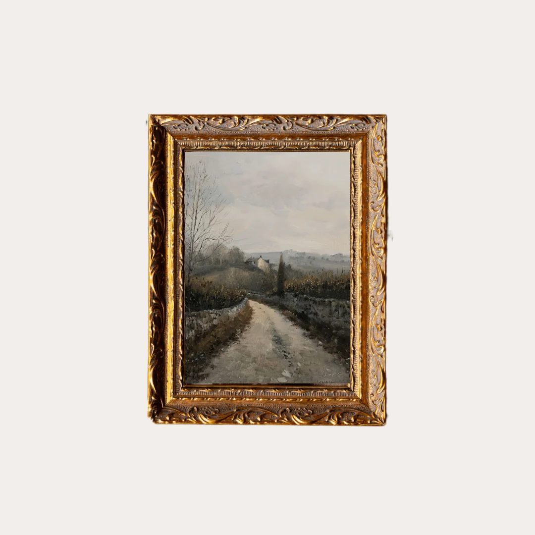 Matin Brumeux | French Brass Inspired Gold Mould Framed Art