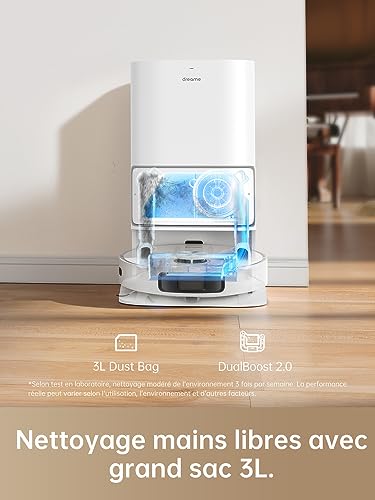 Dreame Aspirapolvere Lavapavimenti Auto Svuotamento Autopulente