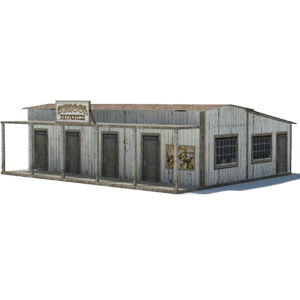 Wild West School House (white)