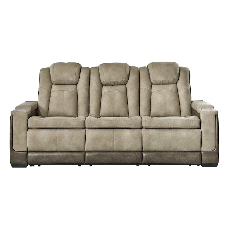 Next-Gen DuraPella Power Recliner Sofa with Adjustable Headrest