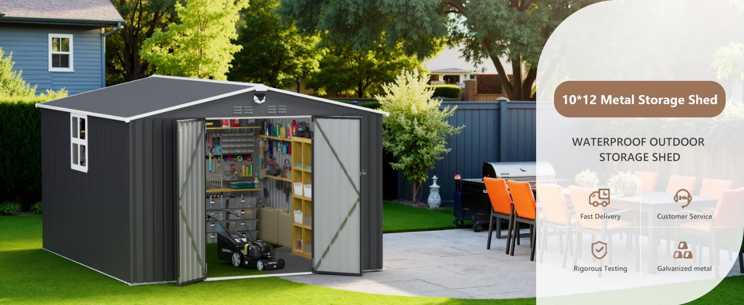 outdoor storage shed