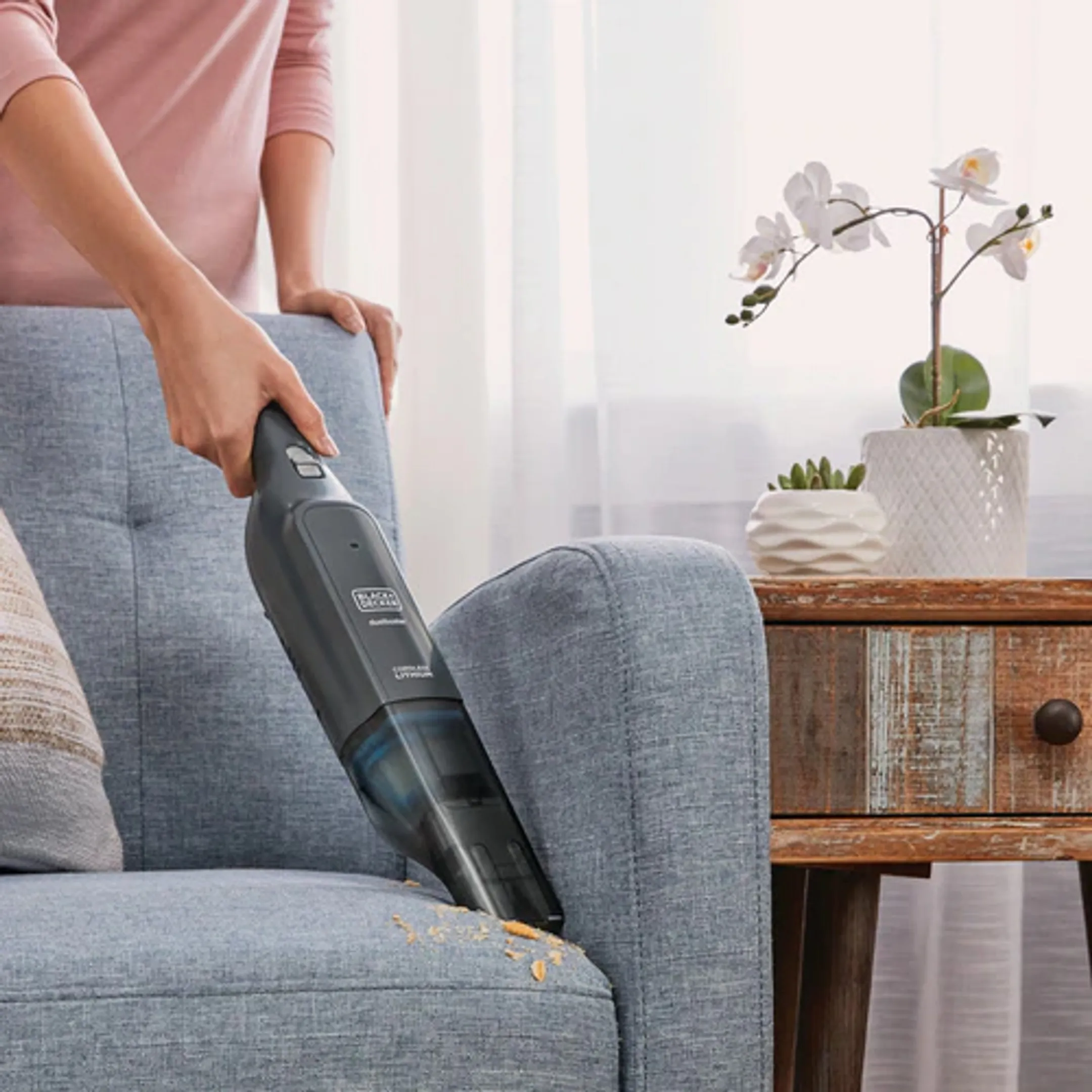 BLACK+DECKER Kruimeldief Slim Handvac HLVC320B11-QW