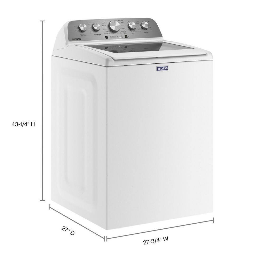 Maytag 4.8 cu. ft. Top Load Washer with Extra Power Boost, White �C MVW5430MW