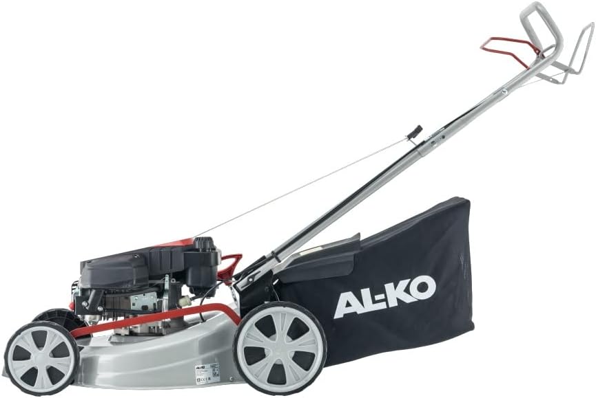 AL-KO Benzin-Rasenmäher Easy 5.10 SP-S (51 cm Schnittbreite, 2.3 kW Motorleistung, zentrale Schnitthöhenverstellung, Robustes Stahlblechgehäuse, mit Hinterrad-Antrieb, für Rasenflächen bis 1800 m²)