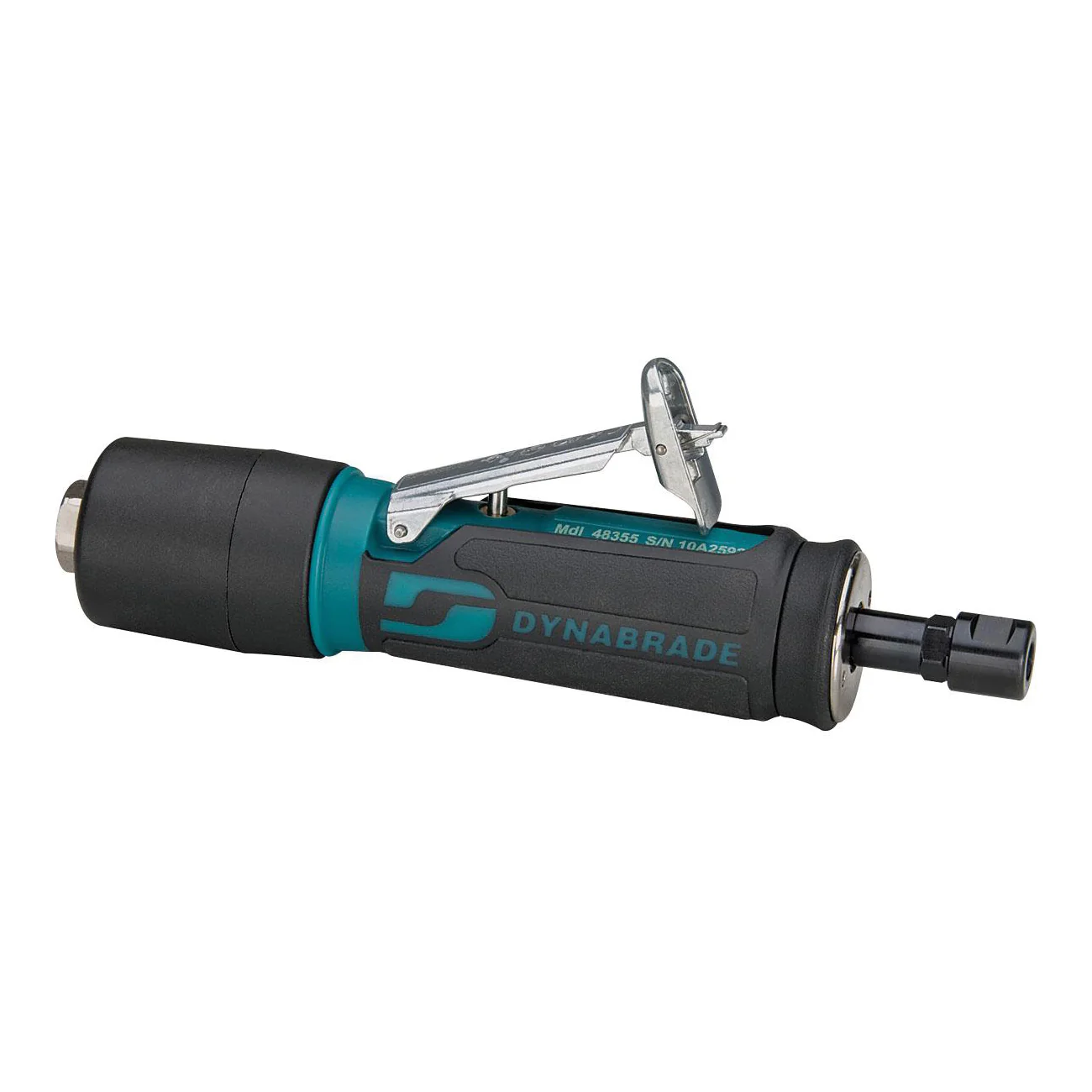 Dynabrade 48355  ~  .4 Hp Straight-Line Die Grinder 35000 Rpm Gearless Rear Exhaust 1/4 Inch & 6 mm Collets Extended Muffler