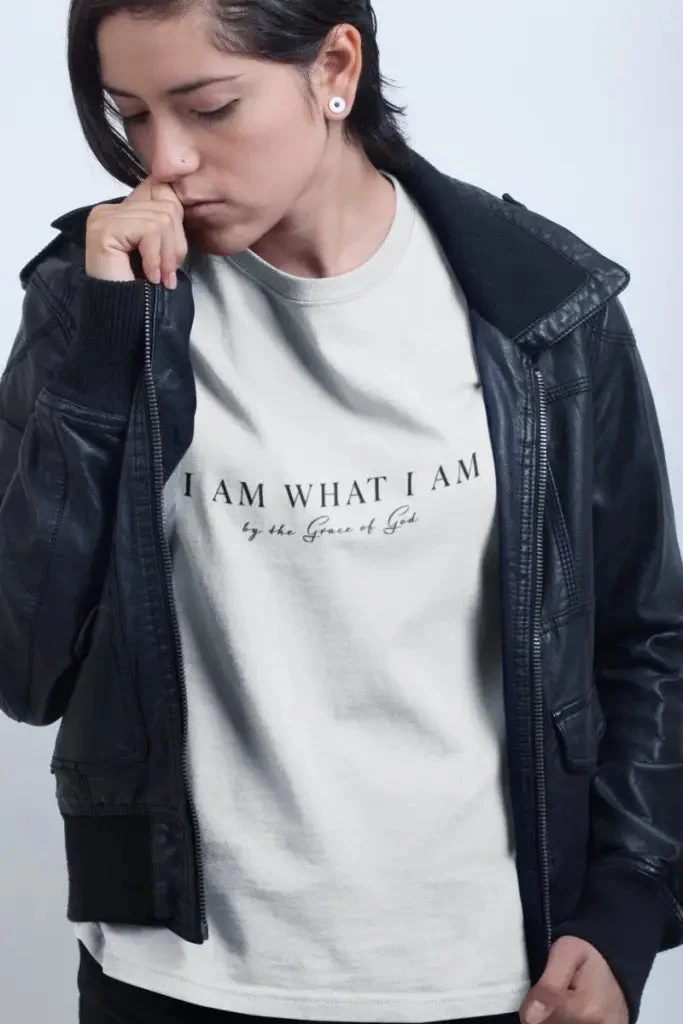 I Am What I Am Christian Tshirt | Aesthetic Cute Inspirational shirt perfect for gift & church