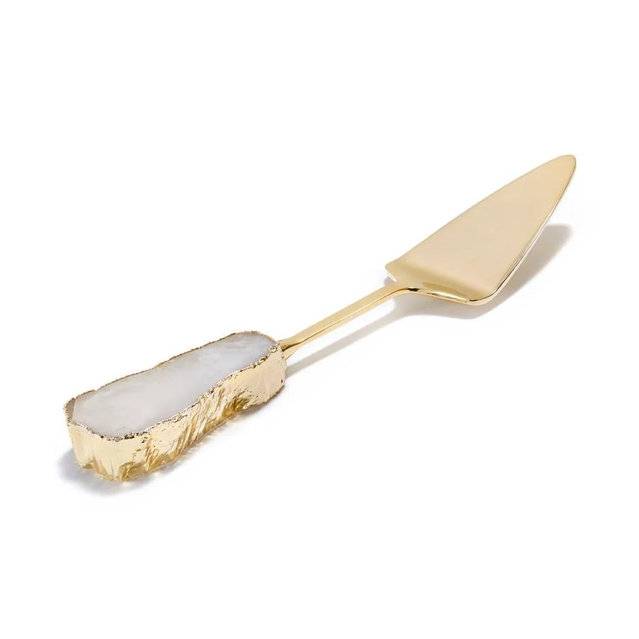 Torta Cake Server, Crystal - Gold