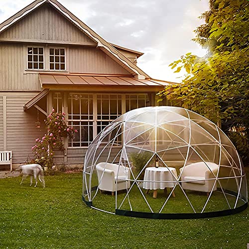 3.6m/12ft Tenda da Giardino a Bolla, Tenda a Cupola a Igloo per Serra da Giardino, Riparo a Cupola Trasparente per 4 Stagioni, con Copertura in PVC, Porta e Finestre per Cortile, Esterno, Festa : Amazon.it: Giardino e giardinaggio