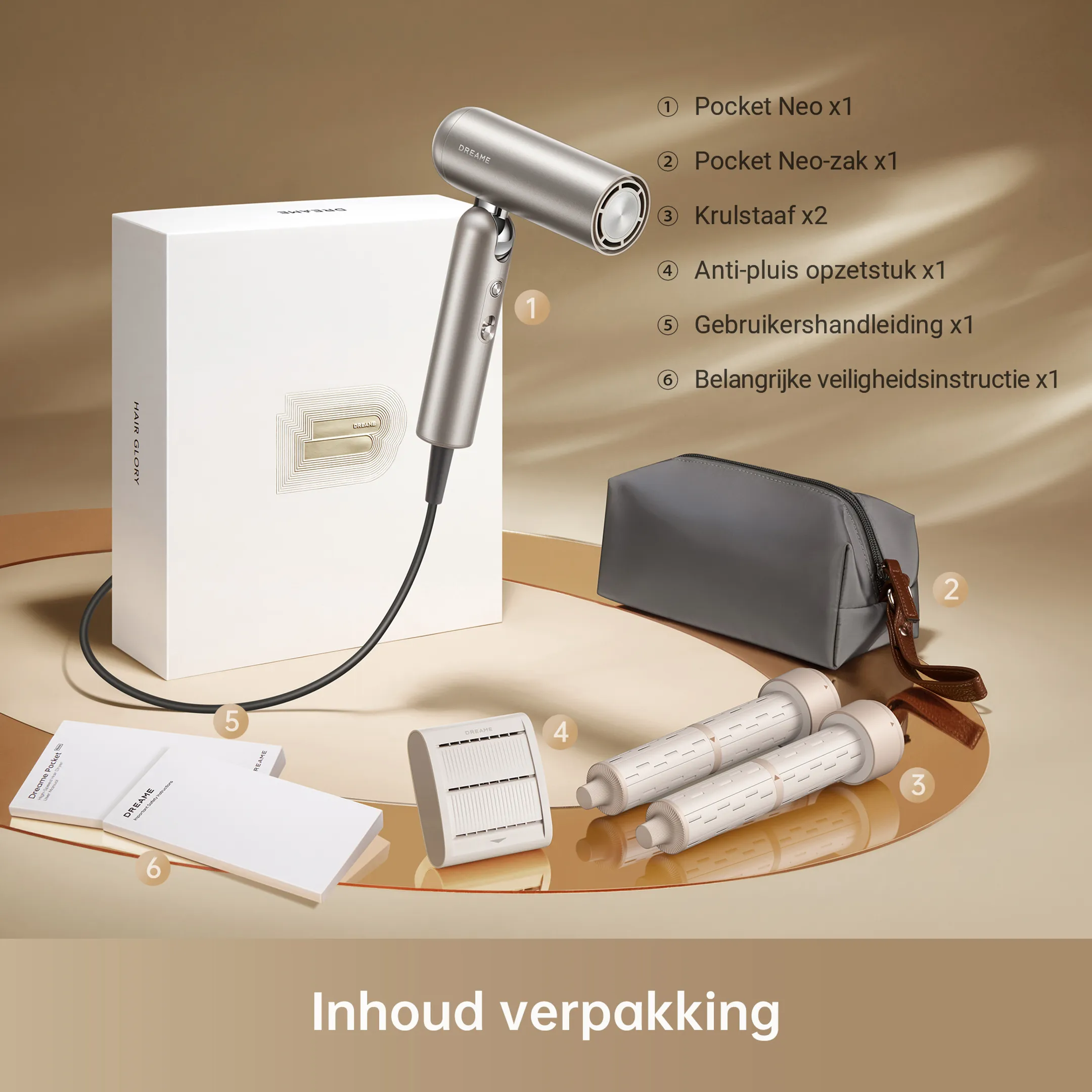 Dreame Haardroger Hair Pocket Neo Gold - 2026 New version