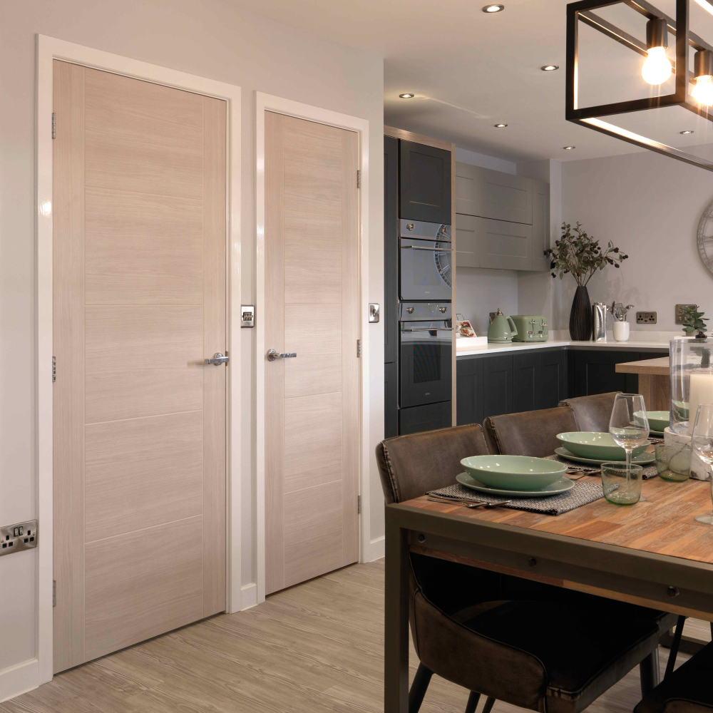 J B Kind Ivory Laminate Internal Door