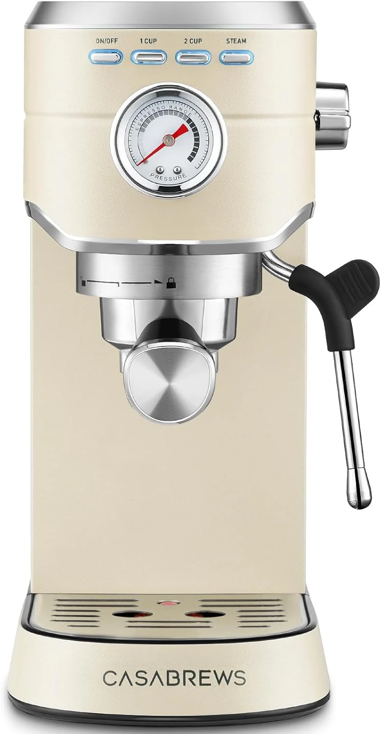 CASABREWS CM5418 Espresso Machine 20 Bar, Compact Espresso Maker with Steam Milk Frother