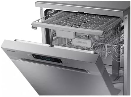 Samsung DW60M6050FS Lavastoviglie, Libera Installazione, 14 Coperti, A++, Inox, 60 cm max, Tasti a Sfioramento, LED