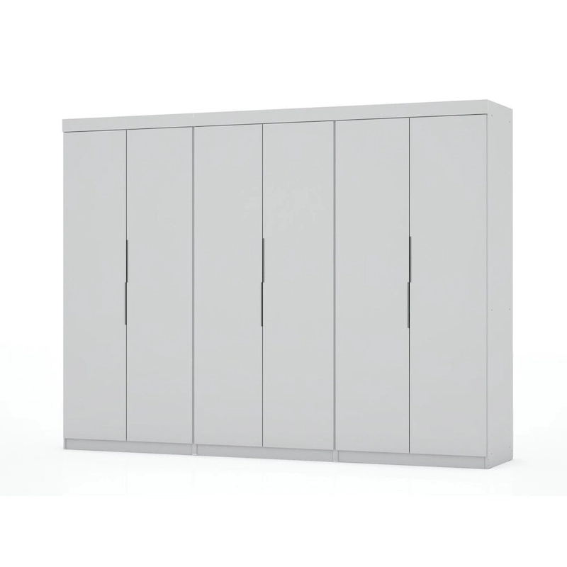 Mulberry 2.0 Modern 3 Sectional 6 Drawer Wardrobe Closet Set of 3