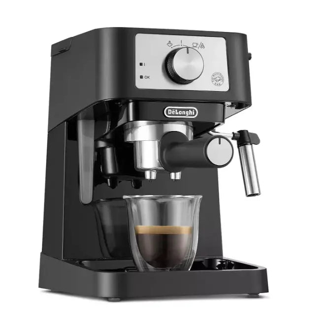 DeLonghi Stilosa Espresso Coffee Machine - Black | EC260.BK