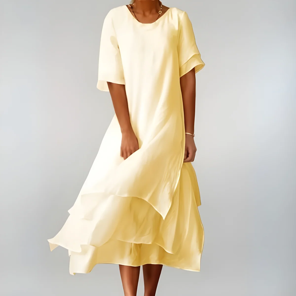 Women��s Lightweight Maxi Dress Elegant Flowing Silhouette
