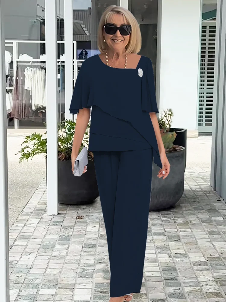 Women��s Elegant Two Piece Pants Set Stylish Summer Outfit