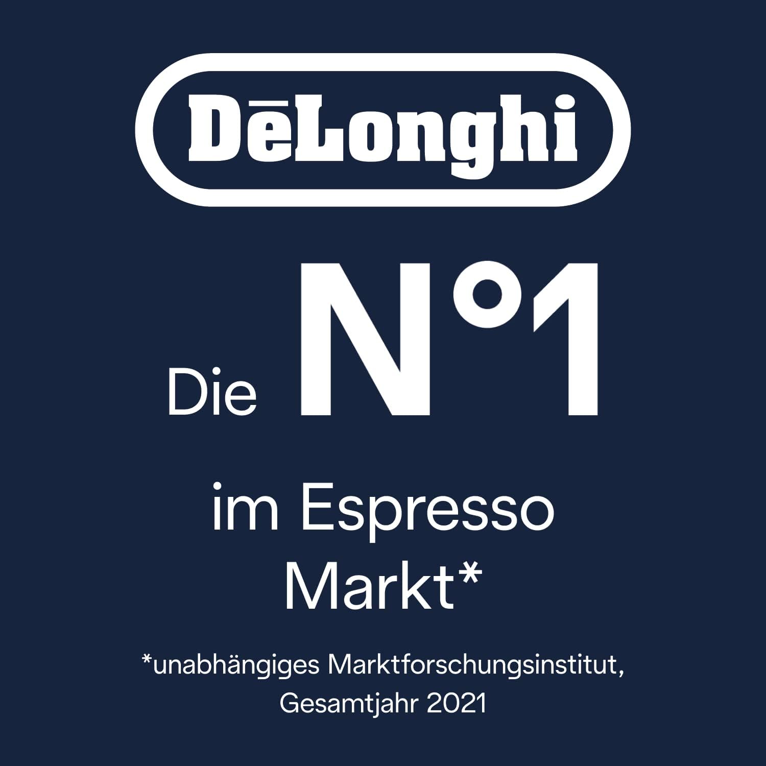 De'Longhi Magnifica Evo ECAM 292.81.B Volautomatische koffiemachine met LatteCrema melksysteem, 7 directe selectieknoppen voor cappuccino, espresso en andere koffiespecialiteiten, 2-kops functie, zwart