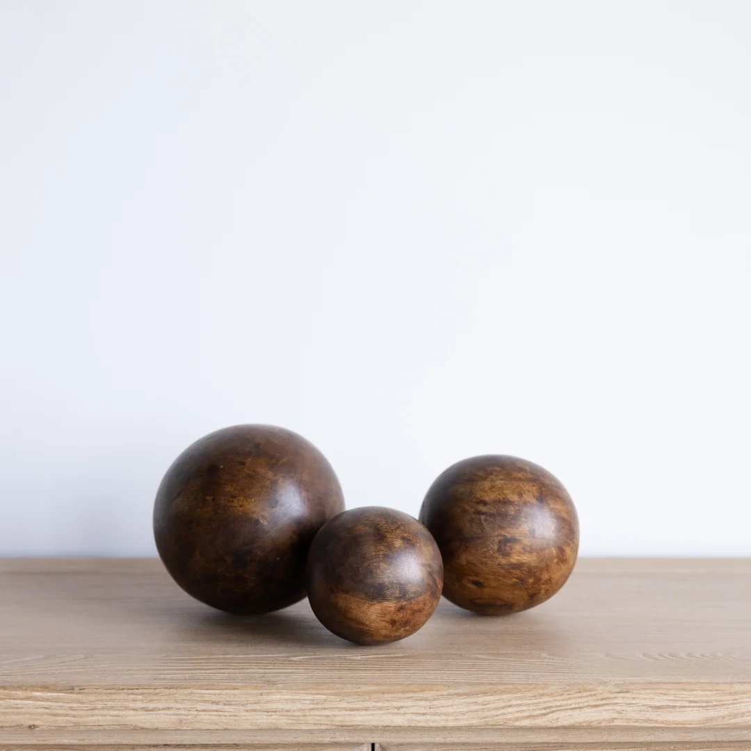 Vintage Inspired Wooden Orbs