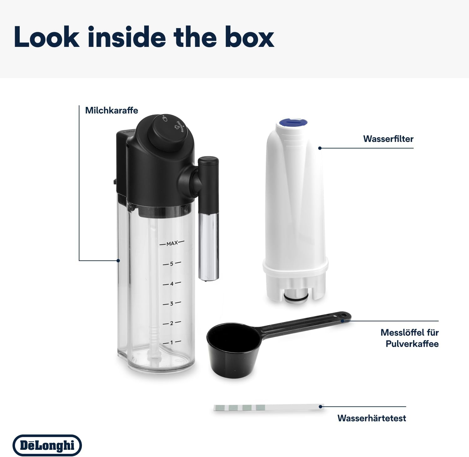 De'Longhi Magnifica Evo ECAM 292.81.B Volautomatische koffiemachine met LatteCrema melksysteem, 7 directe selectieknoppen voor cappuccino, espresso en andere koffiespecialiteiten, 2-kops functie, zwart