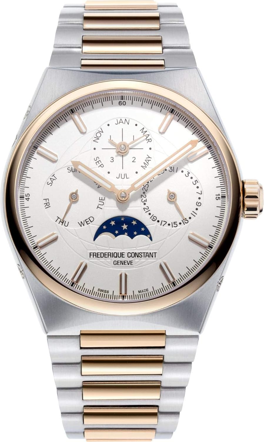 Frederique Constant Geneve HIGHLIFE PERPETUAL CALENDAR MANUF FC-775V4NH2B Orologio automatico uomo Swiss Made