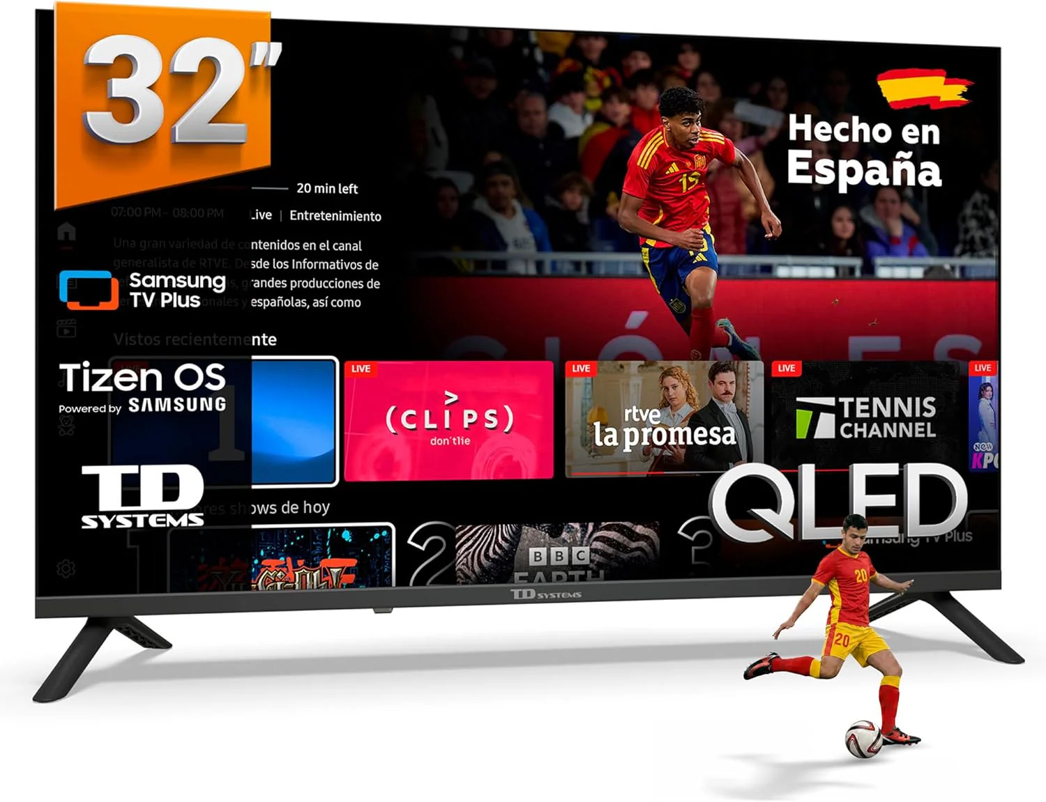 TD Systems - Smart TV 50 Inch 4K with Tizen OS 8.0 Powered by Samsung, Triple TV Tuner (DVB-T2/C/S2). 2026 TVs - PRIME50C22TIZEN