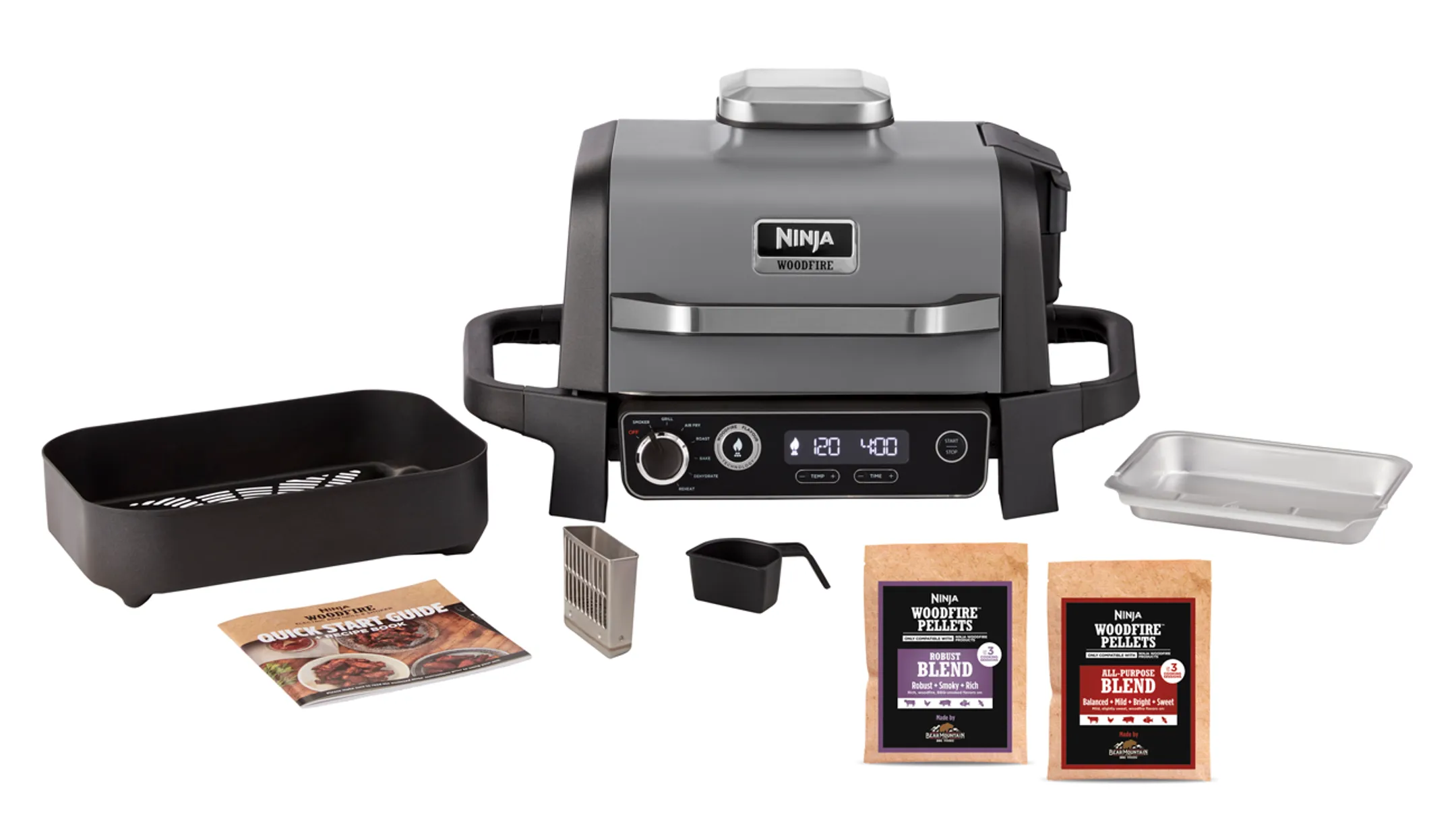 Ninja Elektrische barbecue Woodfire OG701EU