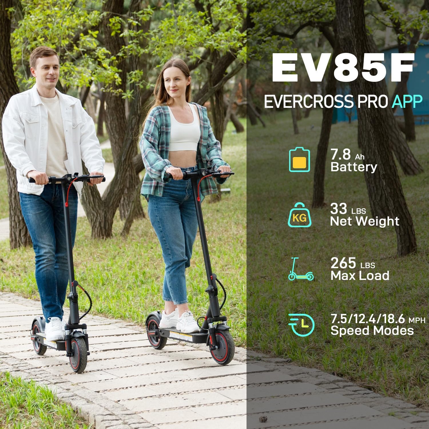 EVERCROSS EV85F E-step C 350W motor, 25 km/u, 8.5