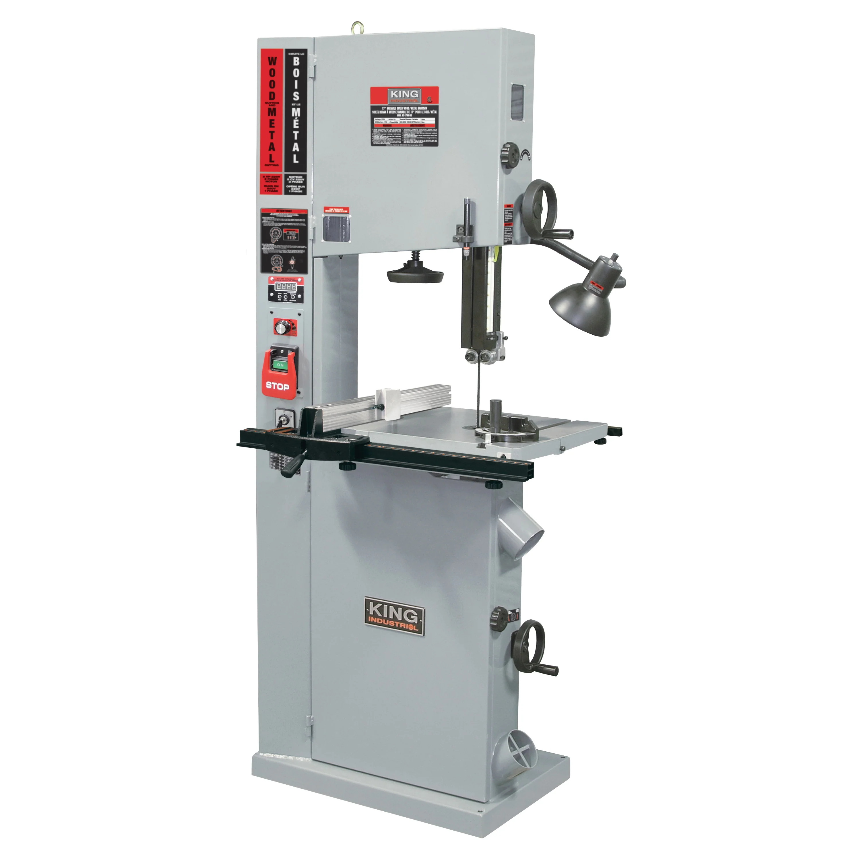 King Canada KC-1700WM-VS  ~  Bandsaw 17 Inch Floor Vs Resaw Guide With Ind. Fence