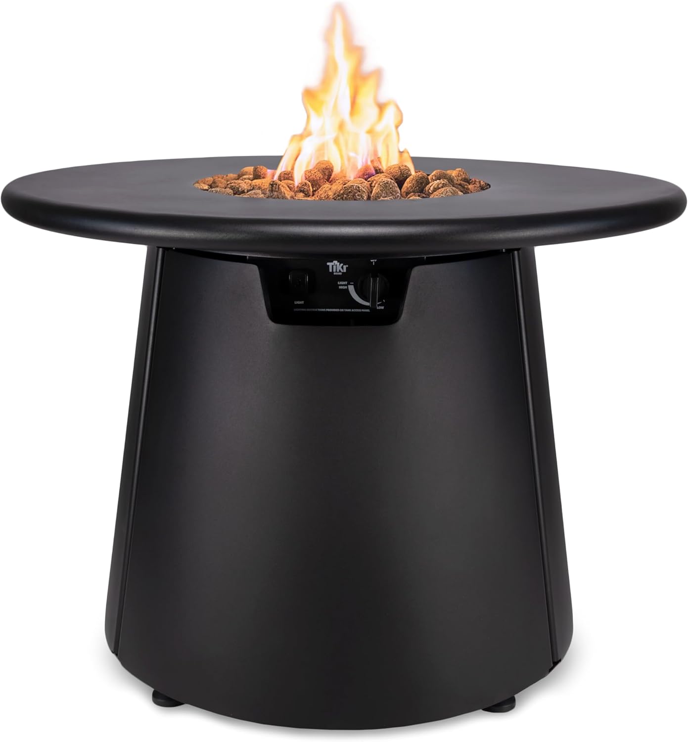 TIKI Brand Customizable Propane Fire Pit with Tabletop, 40,000 BTU 28.5