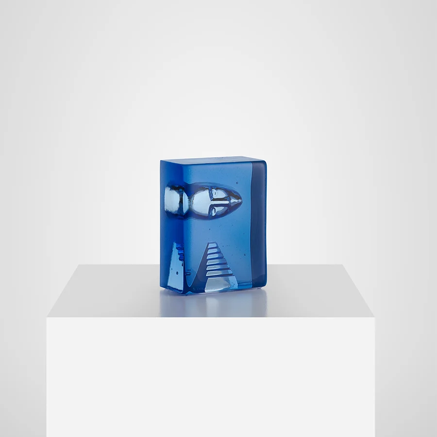 Stairs Azure Glass Art, Limited Edition 1000