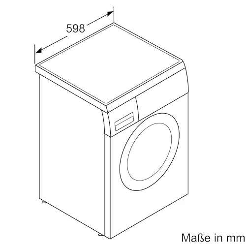 2025 Bosch WUU28T70, Serie 6, Lavatrice, 8 kg, 1400 giri/min, Sotto Piano, Lavaggio Rapido con SpeedPerfect, Funzione Aggiungi Capi, Hygiene Plus, VarioTrommel, Silenziosa grazie a EcoSilence Drive, Display LED, Bianco